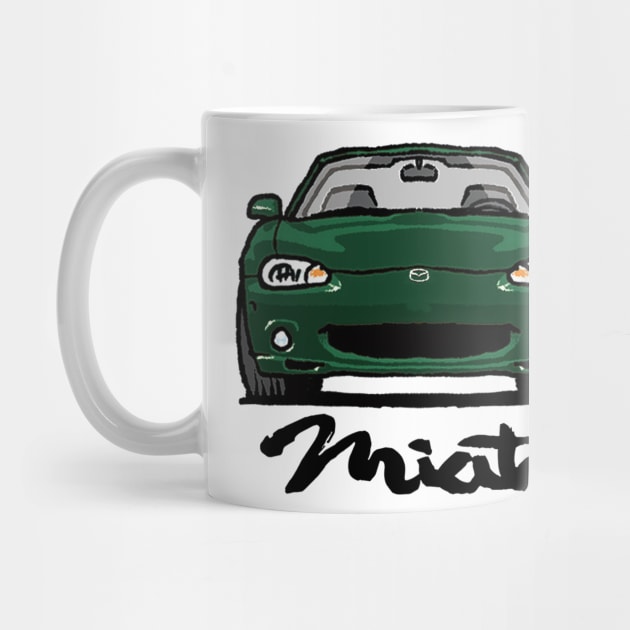 MX5 Miata NB Dark Green by Woreth